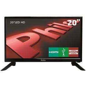 TV LED 20" HD Philco PH20N91D com Conversor Digital Integrado, Som Surround, DNR, Entrada HDMI e USB