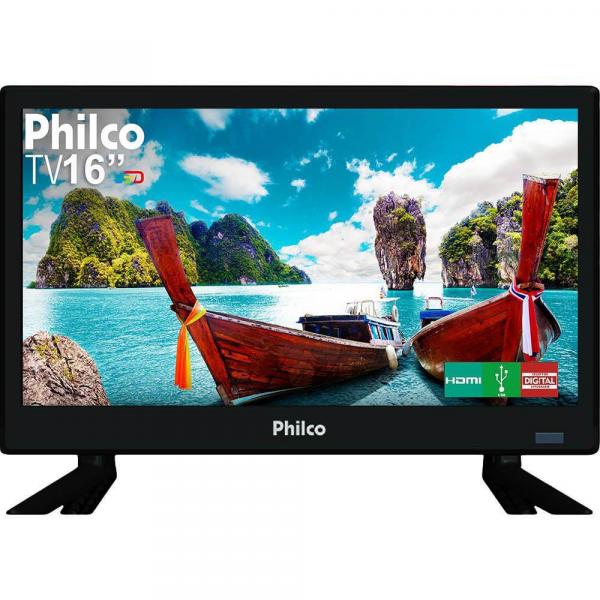 TV LED 16" Philco HD Conversor Digital PTV16 HDMI USB
