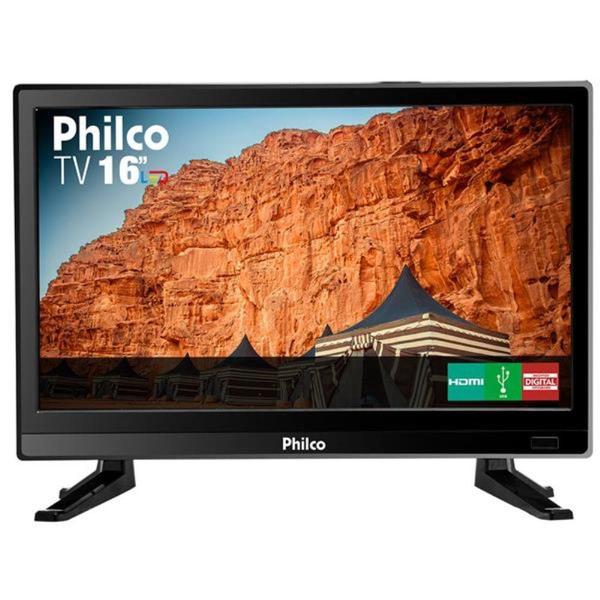 TV Led 16" Philco PTV16S86D, 2 HDMI, 1 USB, 60Hz