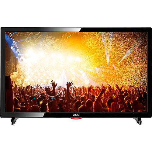 TV LED 19" AOC LE19D1461/20 HD com Conversor Digital 1 HDMI 2 USB