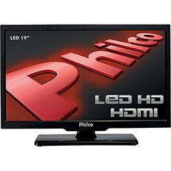 TV LED 19" Philco Ph19b16d HD com Conversor Digital HDMI USB Função Info e Função Guide