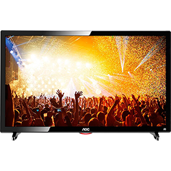 TV LED 24" AOC LE24D1461 Full HD com Conversor Digital 2 HDMI 1 USB 60Hz