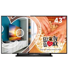 TV LED 43" Full HD AOC LE43D1452 com Conversor Digital Integrado, Entradas HDMI e Entrada USB