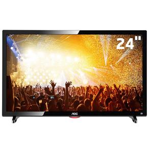 TV LED 24" HD AOC LE24D1461 com Conversor Digital Integrado, Entradas HDMI e Entrada USB