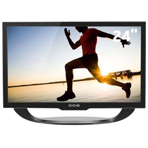 TV LED 24” HD CCE LN24G com Conversor Digital com Sistema Ginga, Sistema Antirreflexo e Entradas HDMI e USB