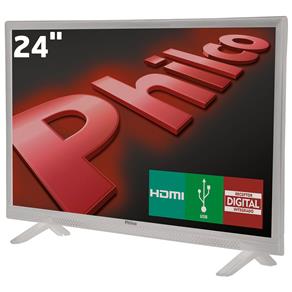 TV LED 24" HD Philco PH24E30DB com Conversor Digital Integrado, Entradas HDMI e Entrada USB
