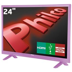 TV LED 24" HD Philco PH24E30DR com Conversor Digital Integrado, Entradas HDMI e Entrada USB