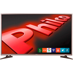 TV LED 43" Philco PH43E60DSGW Ultra HD 4K com Função Smart Conversor Digital Integrado 3 HDMI 2 USB 60Hz Wi-Fi