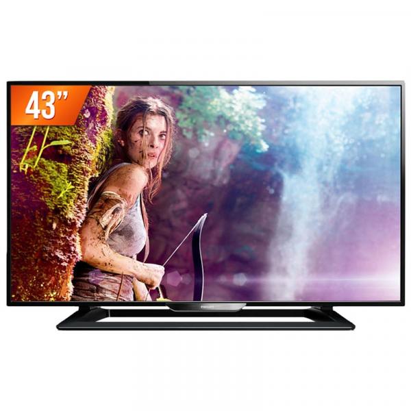 TV LED 43" Philips Full HD 2 HDMI 1 USB Conversor Digital 43PFG5000/78 - Philips