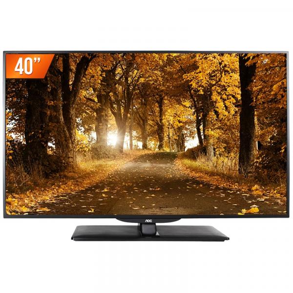 TV LED 40" AOC Full HD 2 HDMI 1 USB Conversor Digital LE40D1442 - AOC