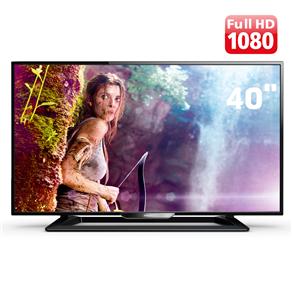 TV LED 40" Full HD Philips 40PFG5000/78 com Perfect Motion Rate 120Hz, Digital Crystal Clear, Entradas HDMI e Entrada USB