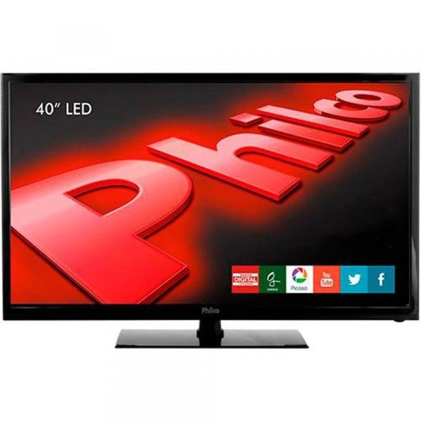 Tv LED 40 Philco PH40R86DSGW Full HD com Função Smart Conversor Digital 2 HDMI 1 USB Wi-Fi 60Hz