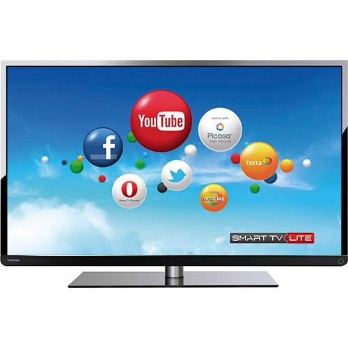 TV LED 40" Semp Toshiba DL 40L2400i Full HD com Conversor Digital 3 HDMI 1 USB 60Hz