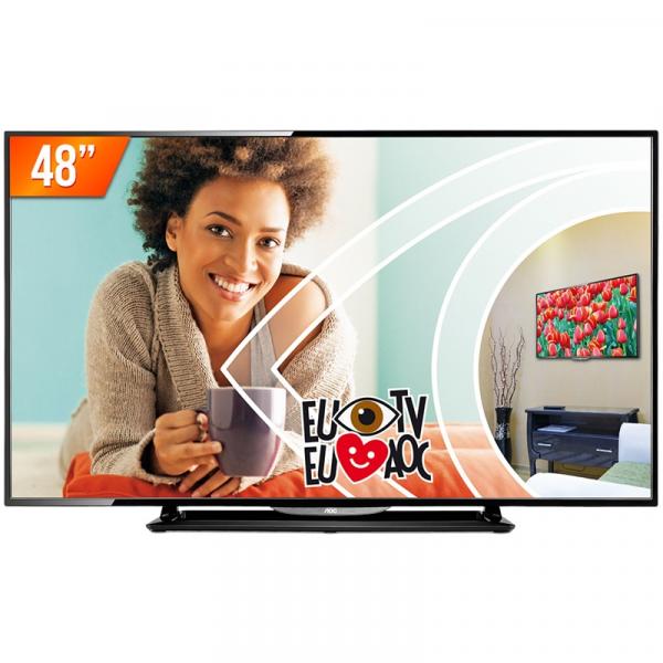 TV LED 48" AOC Full HD 2 HDMI 1 USB Conversor Digital LE48D1452 - AOC