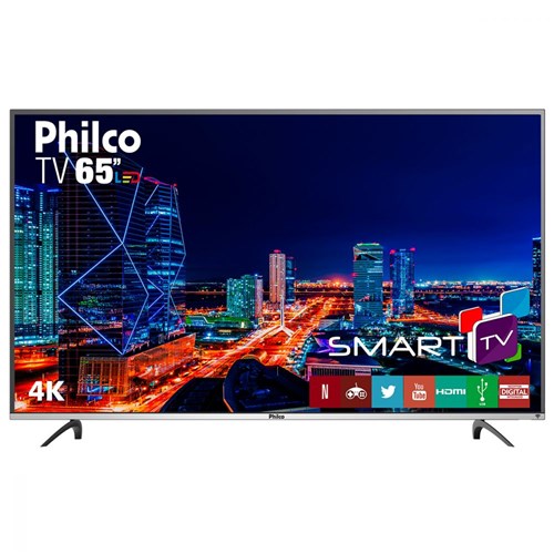 TV LED 4K Philco 65" Preto Bivolt PTV65F60DSWN