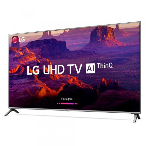 TV LED 50" LG UK6520, UHD 4K, Smart TV, WebOS, HDR10 e HLG, LG ThinQ AI, Wide Color, 4 HDMI, 2 USB
