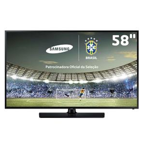 TV LED 58” Full HD Samsung UN58H5200 com Função Futebol, ConnectShare Movie, Conversor Digital e Entradas HDMI e USB