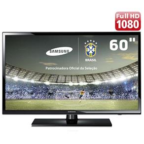 TV LED 60" Full HD Samsung FH6003 com Conversor Digital, Função Futebol, Clear Motion Rate 120Hz, Entradas HDMI e USB - TV LED