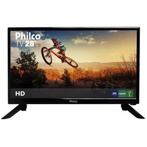 TV Led 28 HD com HDMI e Conversor Preta Philco