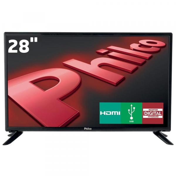 TV LED 28" HD Philco PH28D27D com Conversor Digital Integrado, Progressive Scan, Entradas HDMI e Entrada USB