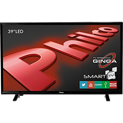 TV LED 39" Philco PH39E31DSGW HD 1 USB 2 HDMI Função Smart e Wi-Fi Integrado