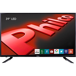 TV LED 39'' Philco PH39U21DSGW HD com Função Smart Conversor Digital 3 HDMI 1 USB Wi-Fi 60Hz