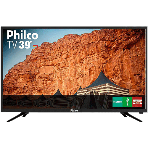 Tudo sobre 'TV LED 39" Philco PTV39N91D HD com Conversor Digital 2 HDMI 2 USB Som Surround 60Hz Preta'