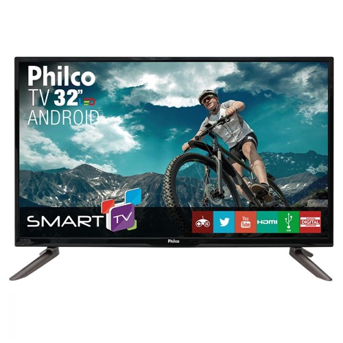 TV Led 32" Android Philco Bivolt PH32C10DSGWA