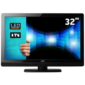 TV 32" LED AOC LE32W156 com Conversor Digital e Entradas HDMI e USB