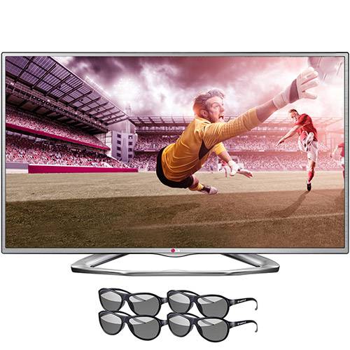 TV LED 3D 42" LG 42LA6130 Full HD - 2 HDMI, USB + 4 Óculos 3D