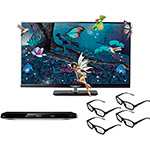 Tudo sobre 'TV LED 3D 39" AOC LE39D7430 Full HD 2 HDMI 1 USB + 4 Óculos + Blu-ray Player 3D Philips C/ Wi-Fi Integrado BDP5500X/78'