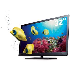 TV 32" LED 3D Sony Bravia KDL-32EX725 C/ Conversor Digital, Full HD, Internet Vídeo e Entradas HDMI e USB