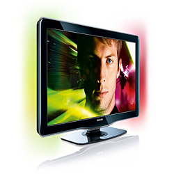 TV 32" LED Full HD Ambilight (projeção na Parede de uma Luz Suave ao Redor da TV Emitida Pela Parte de Trás da Tela) - 32PFL6605D - (1.920 X 1.080 Pixels) - C/ Decodificador para TV Digital Embutido (DTV), 120Hz, 3 Entradas HDMI, Entrada USB, Entrada PC -
