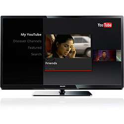 TV 32" LED HD Smart TV C/ DLNA, YouTube, DTVi, 3 Entradas HDMI, 2 USB, Vídeo Via USB, 2 Cm de Espessura - 32PFL4007 - Philips