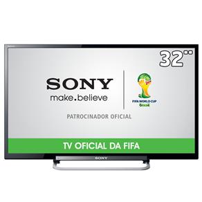 TV LED 32” HD Sony KDL-32R434A com Motionflow 120Hz, Rádio FM, Conversor Digital e Entradas HDMI e USB
