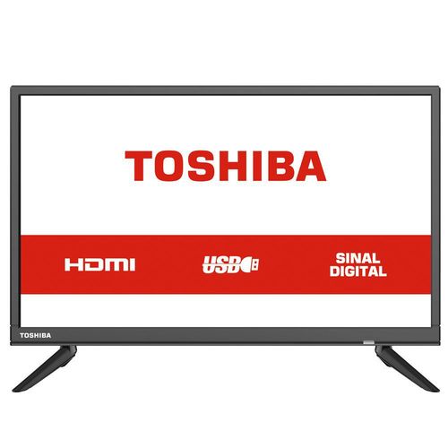 Tv Led Hd Toshiba 24'', 2 Hdmi, 2 Usb - 24l1850