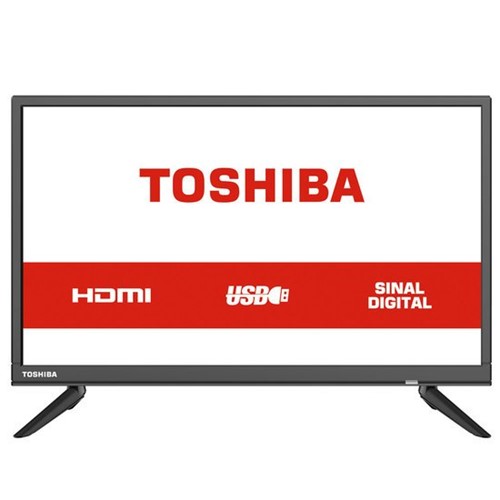 TV LED HD Toshiba 24'', 2 HDMI, 2 USB - 24L1850