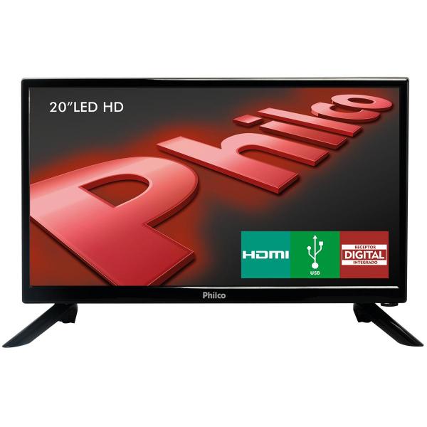 TV LED Philco 19.5” PH20N91D HDMI, USB, Receptor Digital