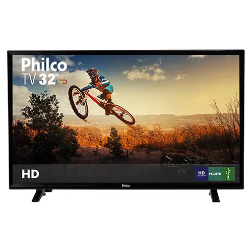 TV LED 32" Philco PH32E31DG HD com Conversor Digital HDMI USB Closed Caption 60Hz