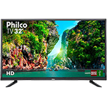 TV LED 32" Philco PTV32D12D HD com Conversor Digital 1 USB 2 HDMI 60Hz - Preta