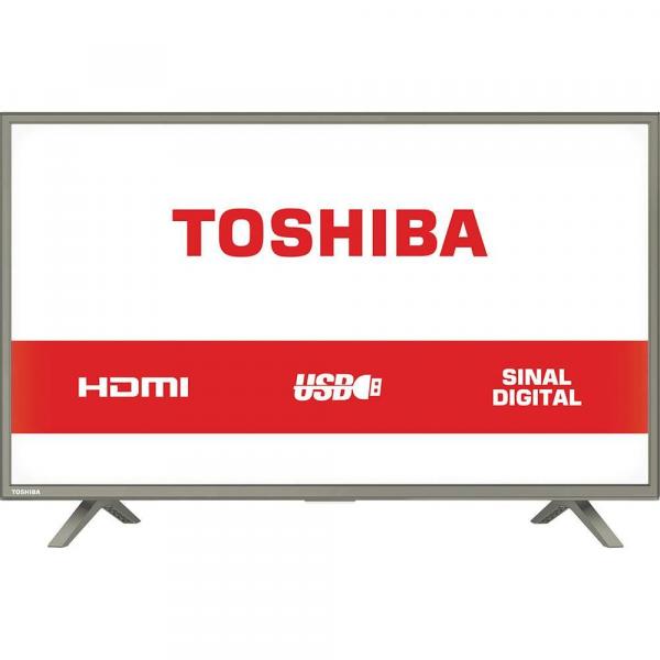 TV LED 32" Toshiba 32L1800, 3 HDMI, 1 USB, 2 Antena Rf - Bivolt