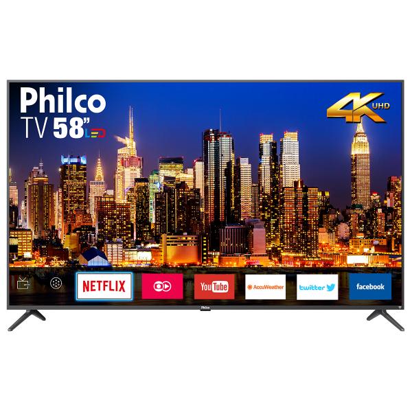 Tudo sobre 'TV Philco Smart 4K Led 58" PTV58F60SN'