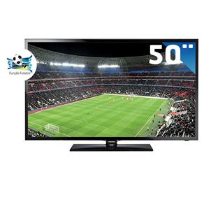 TV Slim LED 50" Full HD Samsung 50F5200 com Função Futebol, Clear Motion Rate 120Hz, Clear View, Entradas HDMI e USB