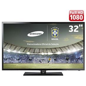 TV Slim LED 32" Full HD Samsung 32F5200 com Função Futebol, Clear Motion Rate 120Hz, Clear View, Entradas HDMI e USB