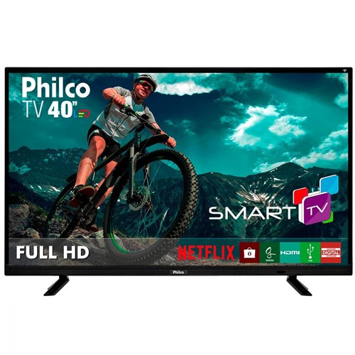 TV Smart LED Preto Philco 40" Bivolt PTV40E21DSWN