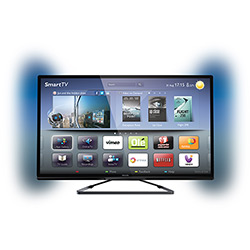 TV Smart TV - 3D LED 42" Philips 42PFL5008G/78 Full HD 3 Entradas HDMI 2 USB Wi-Fi Integrado Frequência (360Hz)
