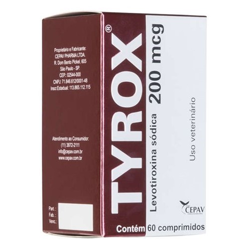 Tyrox 200mcg - Repositor Hormonal - 60 Comprimidos