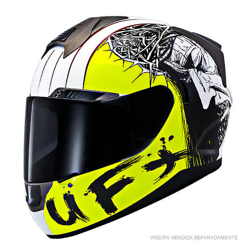 Tudo sobre 'Ufx Helmets Pro Tech Jesus Yellow'