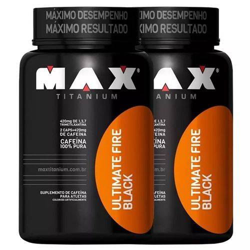 Ultimate Fire Black - 2x 60 Cápsulas - Max Titanium