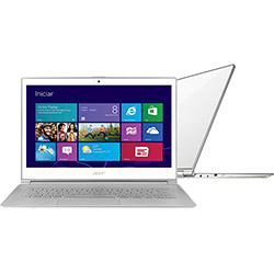 Tudo sobre 'Ultrabook Acer S7-391-9604 com Intel Core I7 4GB 128GB LED 13,3" Windows 8 Branco'